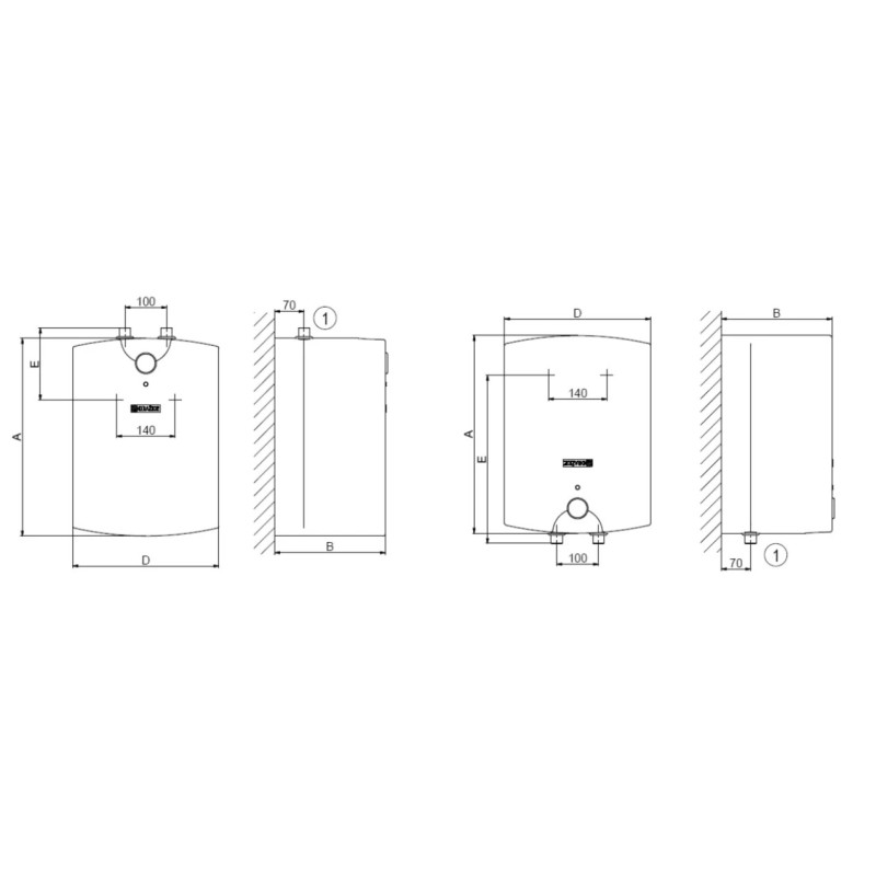 Бойлер Drazice TO 15 UP 2 кВт   