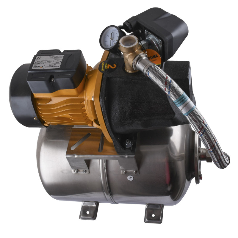 Насосна станція Optima JET150-24INOX 1,3кВт чавун довгий, бак 24 літри 