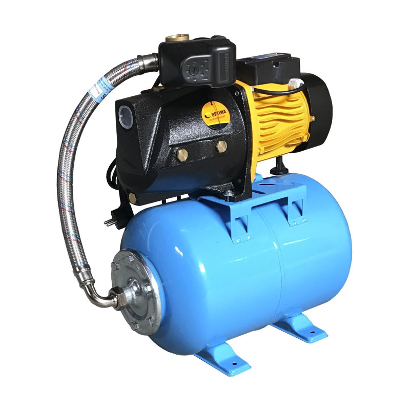 Насосна станція Optima JET100-PL-24 1,1кВт чавун довгий, бак 24 літри