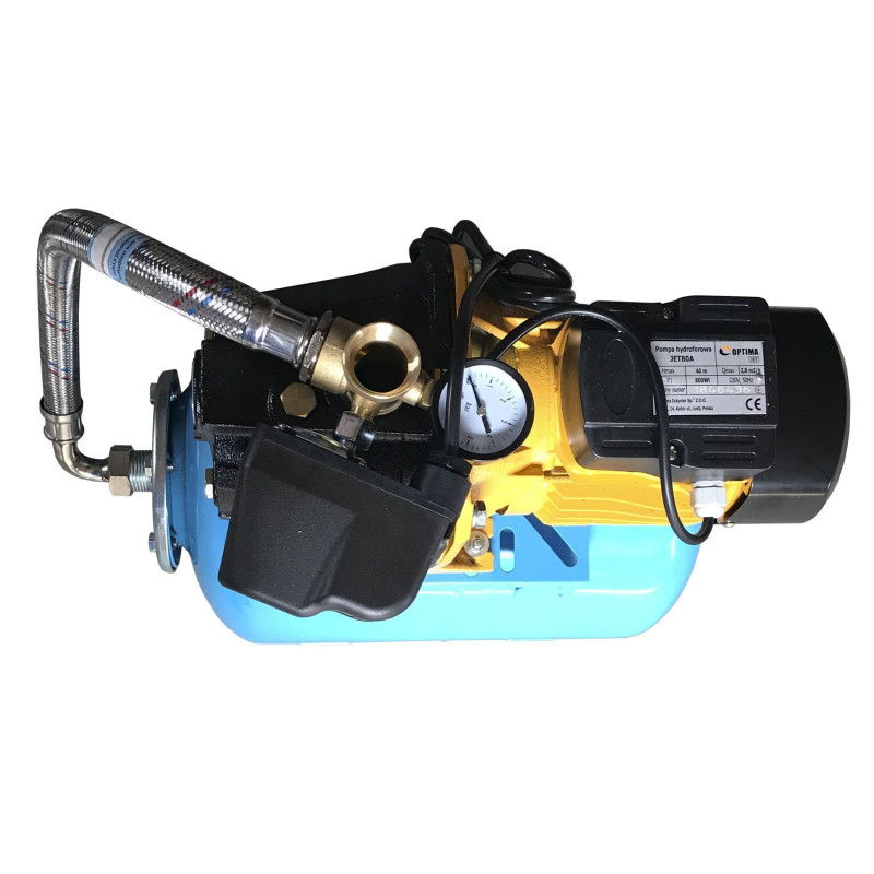 Насосная станция Optima JET 80A-24 0,8 кВт чугун короткий, бак 24 литра