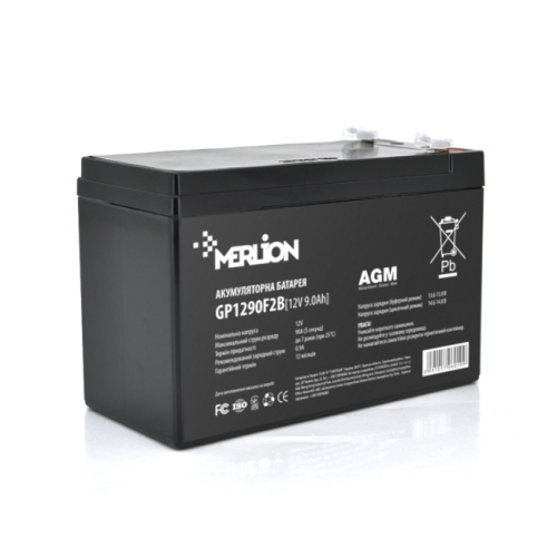 Акумулятор  9 Ah  MERLION AGM GP1290F2B 12V