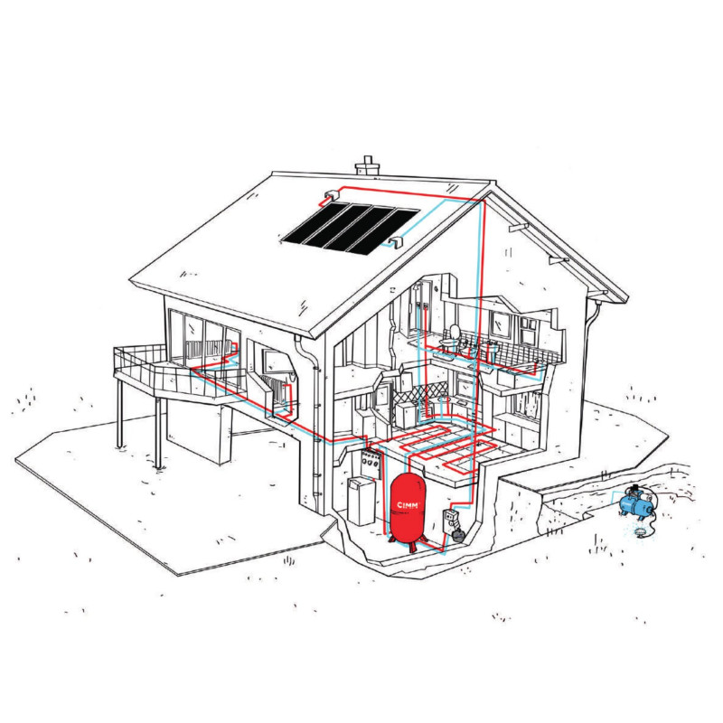 Гідроакумулятор Cimm AFE CE 200 BP літрів (620200/020)