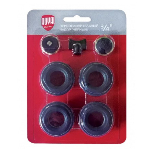 Комплект Футорок 3/4" Royal Thermo (black)
