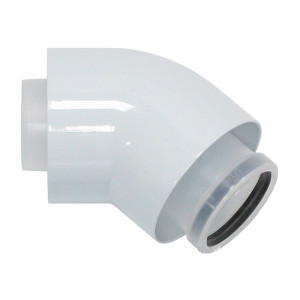 Коліно 45 градусів 60/100 (комплект 2 шт) для конденсаційного димоходу Protherm, арт.0020109172