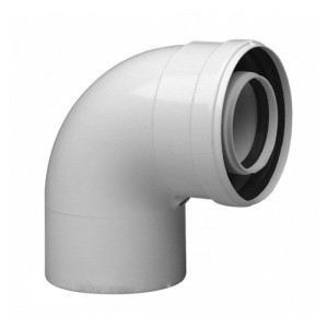 Коліно 90 градусів 60/100 для конденсаційного димоходу Protherm, арт.0020109171