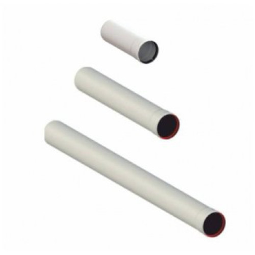 Подовження 1 метр для роздільного конденсаційного димоходу 80 мм.