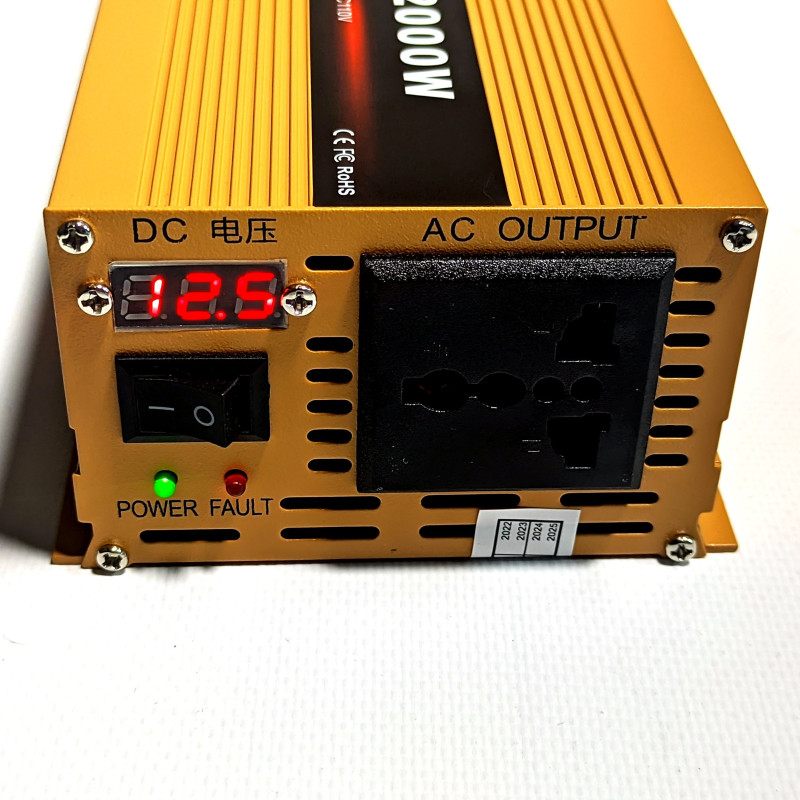 Інвертор HOULI 1000/2000Вт 12В/220В