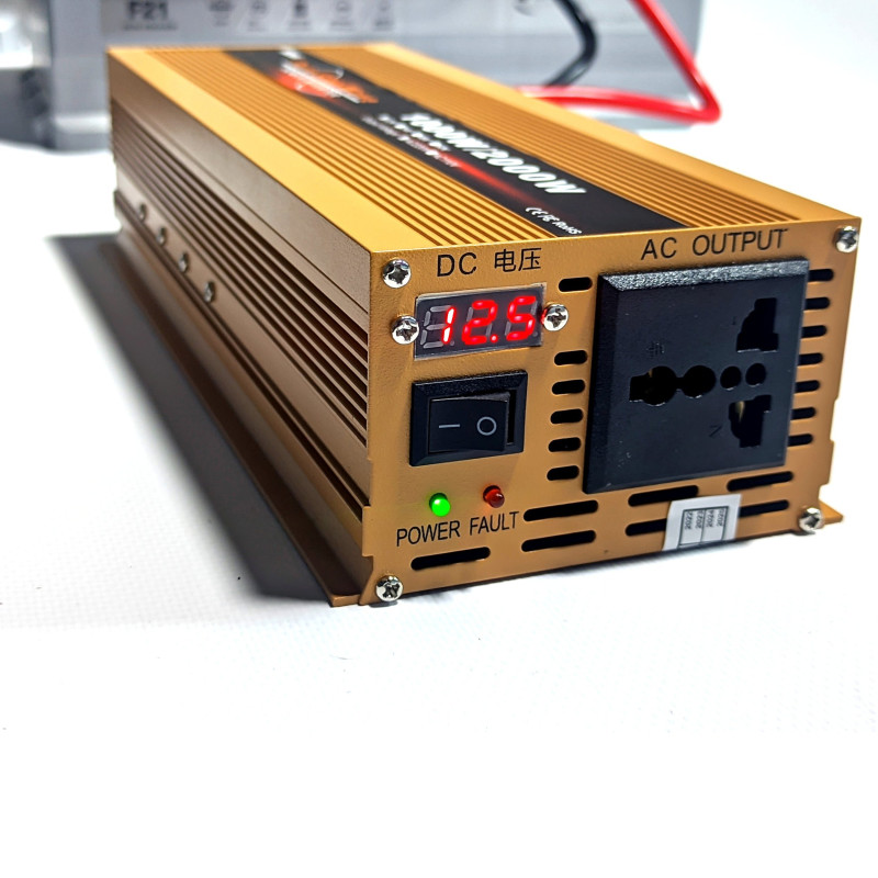 Інвертор HOULI 1000/2000Вт 12В/220В