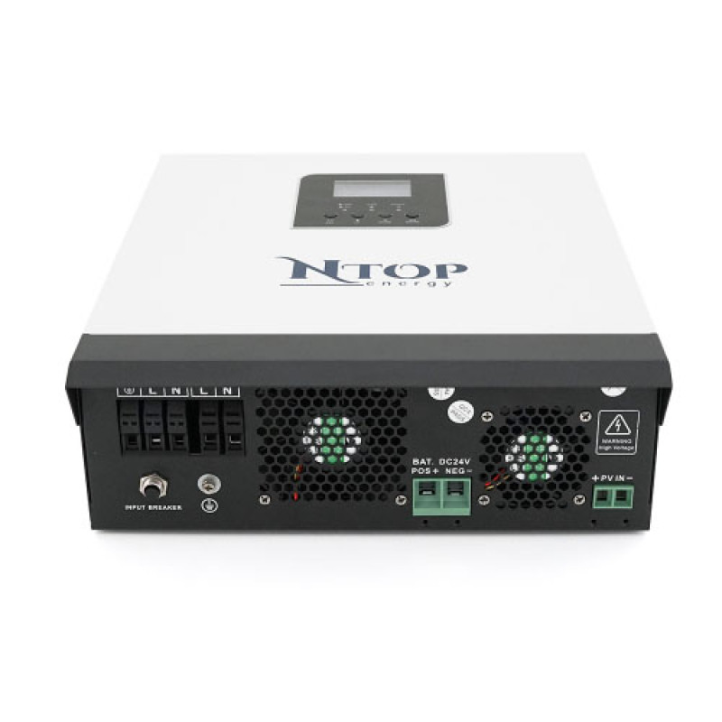 Гібридний інвертор 3 кВт NTOP NTP3000-24  (24В, 0-70A, 160-275V, ШIM, 50А, 80 Vdc) 