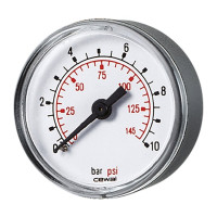 Манометр Cewal M 50 PP 91459311 аксіальний (50 мм - 6 бар -1/4")