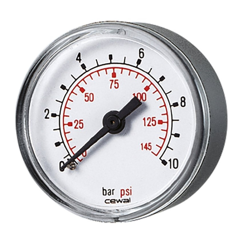 Манометр Cewal M 50 PP аксіальний (50 мм - 4 бар -1/4")