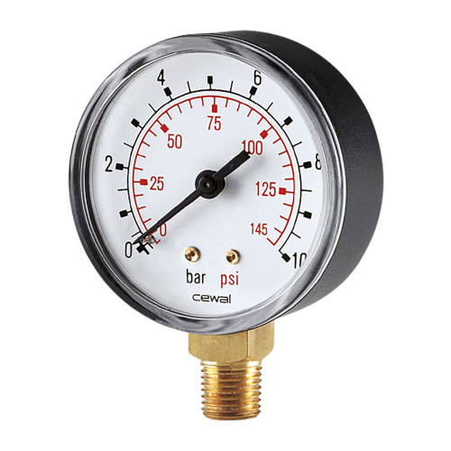 Манометр Cewal радіальний 50 мм - 6 бар (1/4")