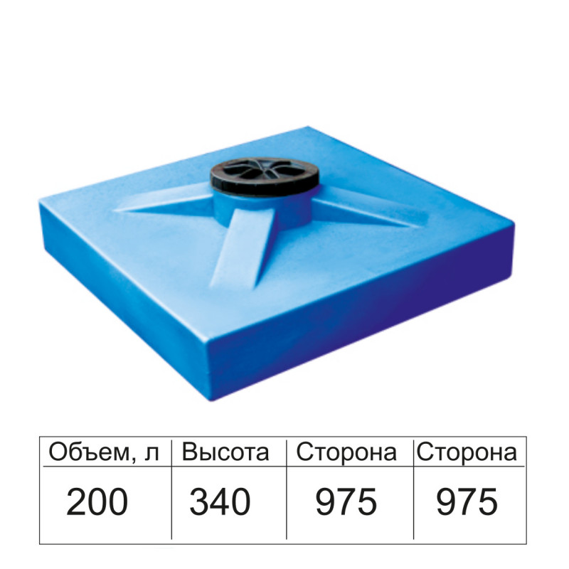 Бак для душу Консенсус на 200 літрів