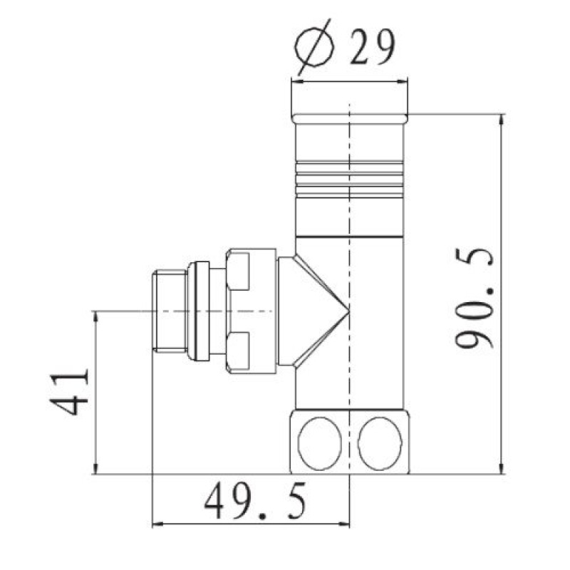 Комплект приладових кранів Raftec Chrome RV-2012 (1/2