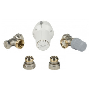 Danfoss (013G2228) RAS-C2+RA-FN+RLV 1/2" - Комплект термостатичний кутовий