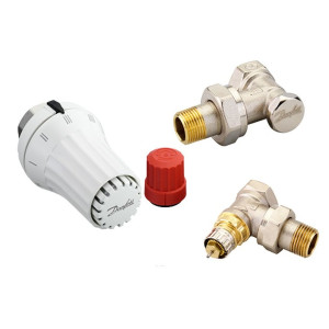 Danfoss (013G5173) RAE+RAN+RLV-S 1/2'' - Комплект термостатический угловой