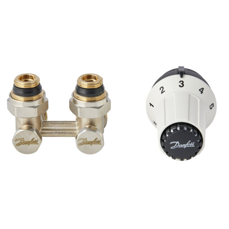 Danfoss RLV-KS 1/2"(013G5278) - Термокомплект нижнього підключення кутовий