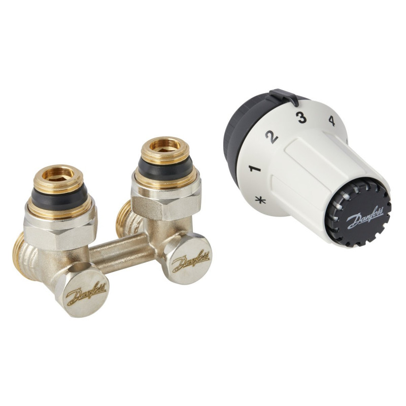 Danfoss RLV-KS 1/2"(013G5278) - Термокомплект нижнього підключення кутовий