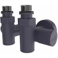 Кран кутовий MARIO під ТЕН графіт