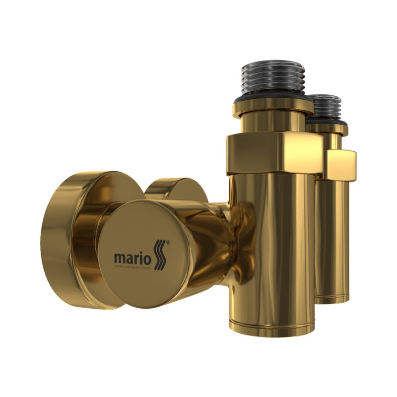 Кран кутовий MARIO під ТЕН золото