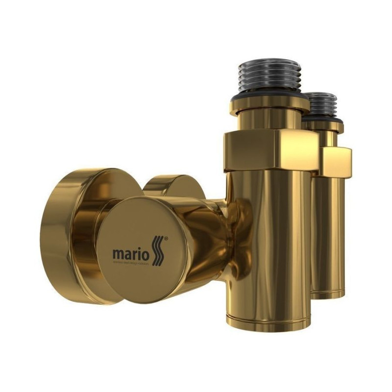 Кран кутовий MARIO під ТЕН золото, сатин