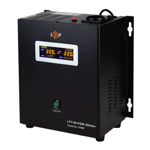 ДБЖ з правильною синусоїдою LogicPower LPY-W-PSW-500VA-350Вт-5A/10A ДБЖ з правильною синусоїдою LogicPower LPY-W-PSW-500VA-350Вт-5A/10A