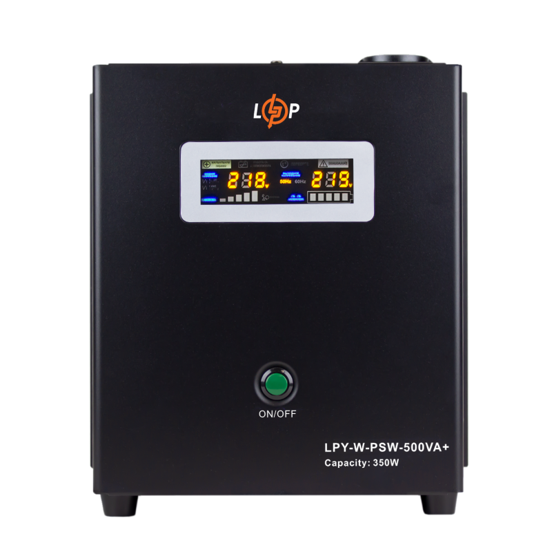 ДБЖ з правильною синусоїдою LogicPower LPY-W-PSW-500VA-350Вт-5A/10A