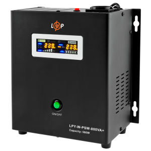 ИБП с правильной синусоидой LogicPower LPY-W-PSW-800VA-560Вт-5A/15A
