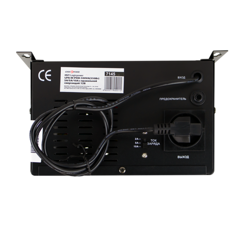ДБЖ з правильною синусоїдою LogicPower LPA-W-PSW-500VA-350Вт-2A/5A/10A