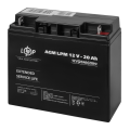 Акумулятор свинцево-кислотний 20 Ah (ампер-годин) LogicPower AGM LPM 12V 