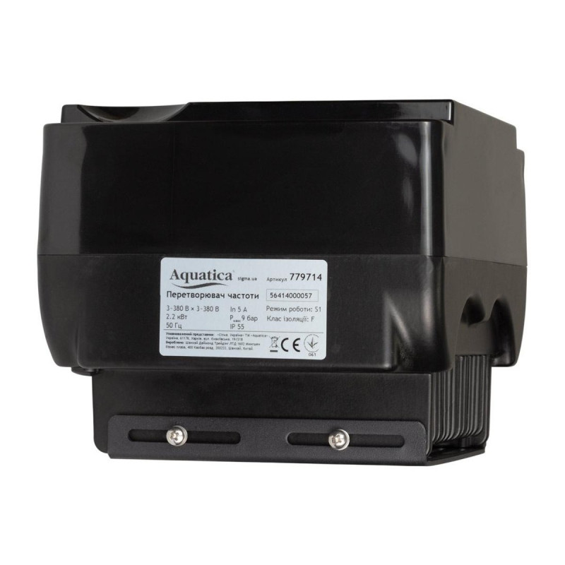 Перетворювач частоти AQUATICA AVF-2.2ТL (779714) 3~380В × 3~380В до 2.2кВт з датчиком тиску