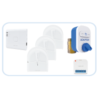 Комплект захисту від протікання Salus SKIT-3 ZigBee (клапан 3/4" BSP20ZB + шлюз UG800 + реле SR600 + 3 датчикa WLS600) 