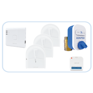 Комплект захисту від протікання Salus SKIT-3 ZigBee (клапан 3/4" BSP20ZB + шлюз UG800 + реле SR600 + 3 датчикa WLS600) 
