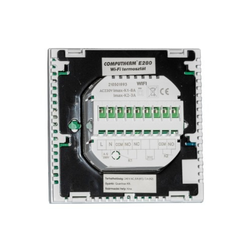 Програматор тижневий для теплої підлоги COMPUTHERM E280 WI-FI  