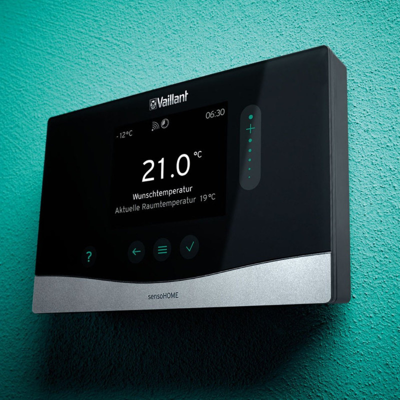 Vaillant sensoHOME VRT 380 (0010045486) - Програмований погодозалежний регулятор із сенсорним керуванням