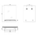 Дзеркало настінне Zerix SANSA MRZ05-50x70x10 прямокутне з полицею 