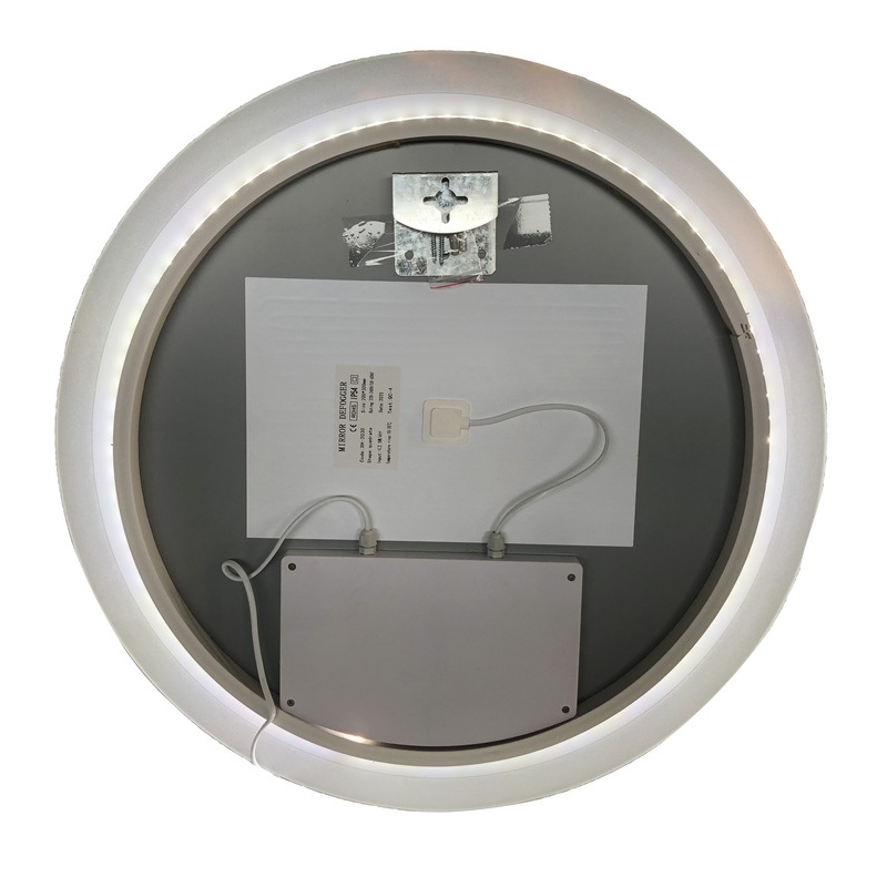 Дзеркало Zerix Solo MC02-80 з LED Touch, Anti-fog, димером, регулятором яскравості 