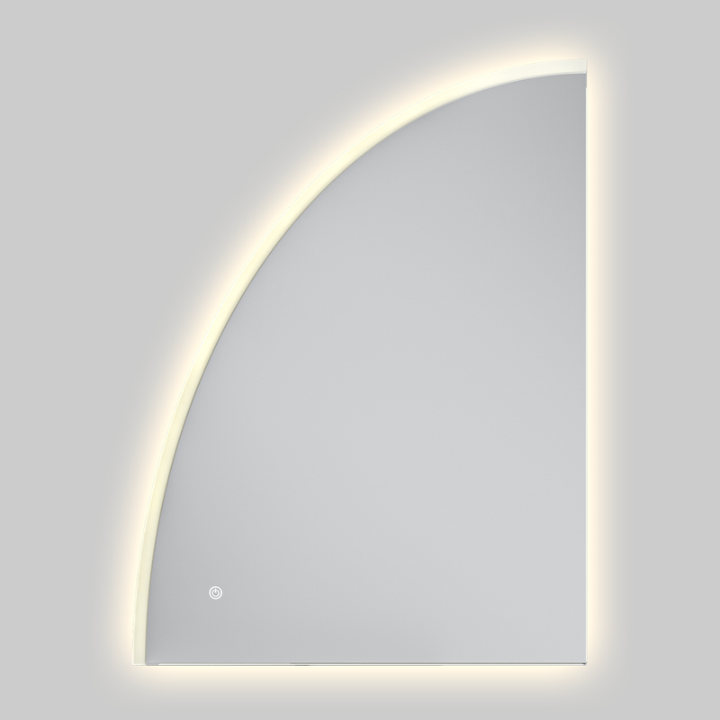 Дзеркало Mixxus Premium TOPPER MS02-75x100 з Led Touch, Anti-fog, димером (3-6,5kK) 