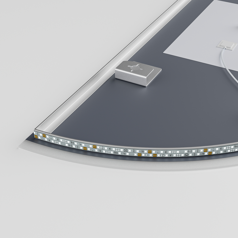 Дзеркало Mixxus Premium TOPPER MS03-60x120 з Led Touch, Anti-fog, димером (3-6,5kK) 