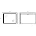 Зеркало Mixxus WARM MR02-120x80 с Led Touch, Anti-fog, димером, регулятором яркости, часами