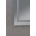 Зеркало Mixxus WARM MR02-120x80 с Led Touch, Anti-fog, димером, регулятором яркости, часами