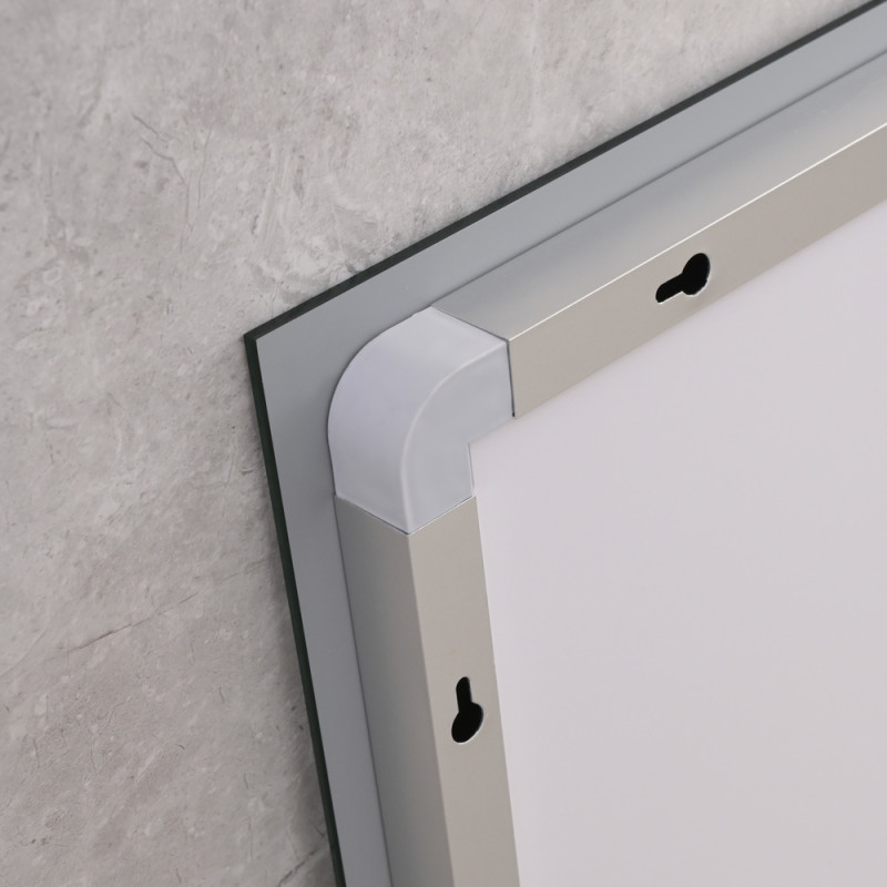 Зеркало Mixxus WARM MR02-120x80 с Led Touch, Anti-fog, димером, регулятором яркости, часами