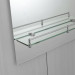 Настенное зеркало Zerix LAGUNA MRZ03-50x70x11 прямоугольное с дугообразным верхом и полкой.