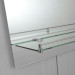 Настенное зеркало Zerix LAGUNA MRZ03-50x70x11 прямоугольное с дугообразным верхом и полкой.