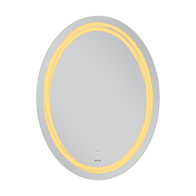 Зеркало Mixxus Premium WAVE MV04-60x80 с Led Touch, Anti-fog, димером