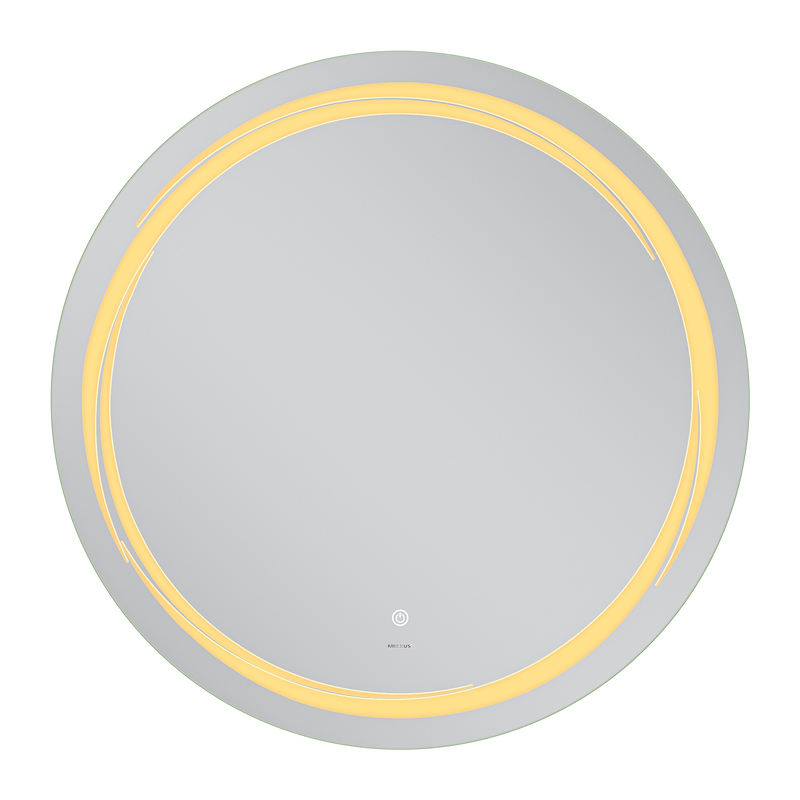 Дзеркало Mixxus Premium WAVE MC04-90 з Led Touch, Anti-fog, димером (3-6,5kK)  