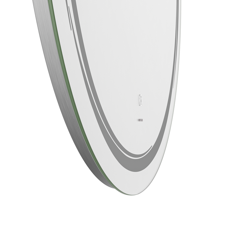 Дзеркало Mixxus Premium WAVE MC04-90 з Led Touch, Anti-fog, димером (3-6,5kK)  