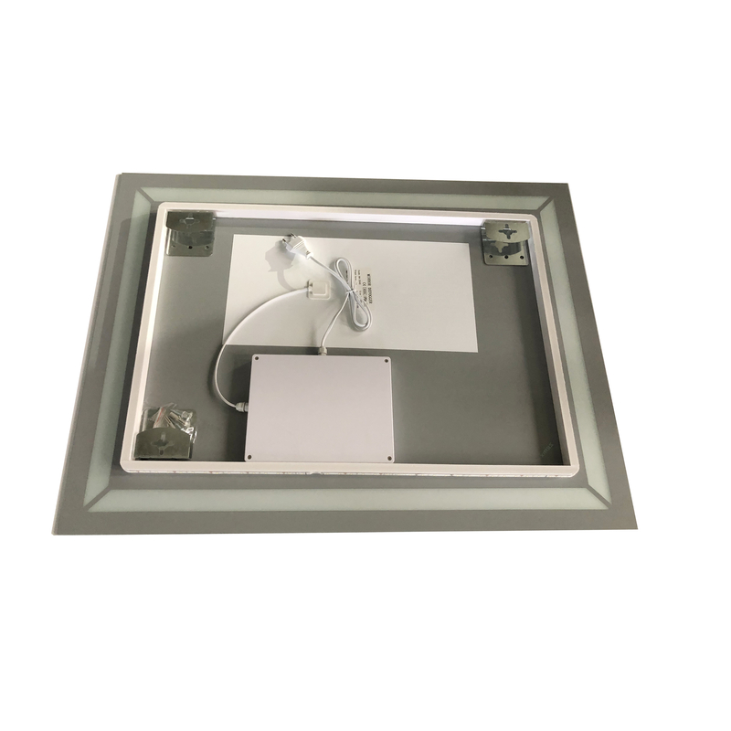 Дзеркало Zerix Kubix MR04-80x60-REVERSE з LED Touch, Anti-fog, димером, регулятором яскравості 