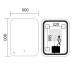 Дзеркало Mixxus Premium DIVERSE MR15-80x60-Reverse з Led Touch, Anti-fog, димером (3-6,5kK) 