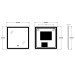 Дзеркало Zerix Mirra MR05-80x80 з LED Touch, Anti-fog, димером, регулятором яскравості 